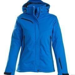 Gevoerde softshell jas Dames ocean