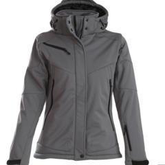 Gevoerde softshell jas Dames grey
