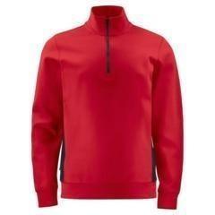Sweatshirt Heren met rits red