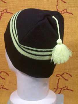 Beanie kwast strepen
