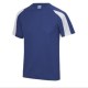 T-shirt Royal-wit