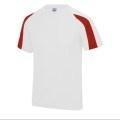 T-shirt Wit-rood