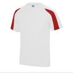 T-shirt kinder Wit-rood