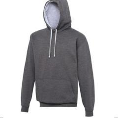Hoodie contrast Grijs-l.grijs