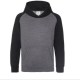 Hoodie kinder Grijs-zwart