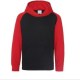 Hoodie kinder Zwart-rood